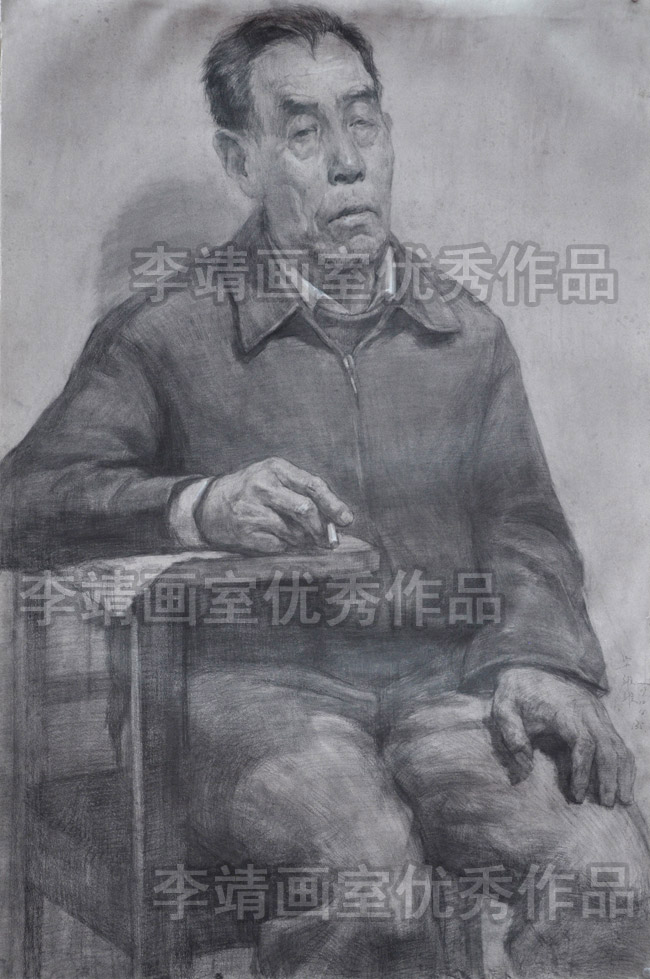 北京李靖画室优秀美术素描作品39
