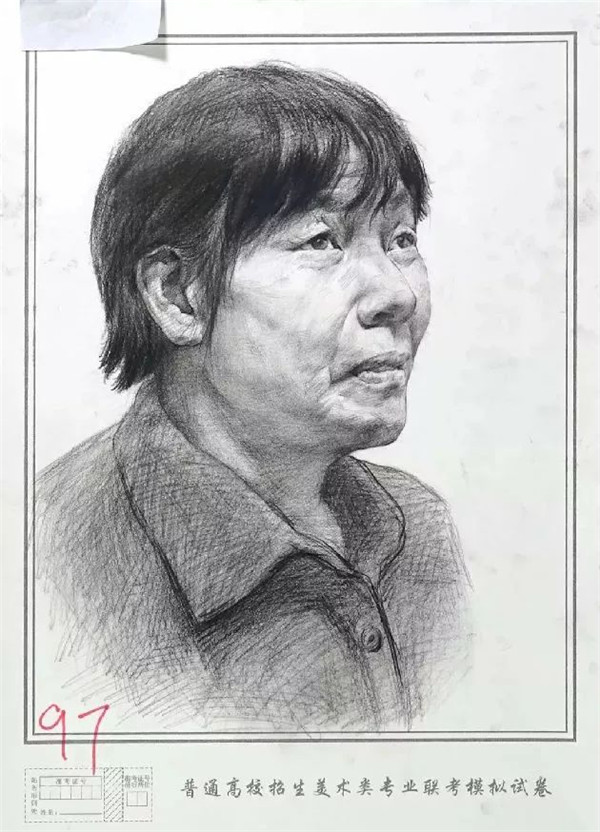 2020届全国24省模拟联考——素描高分卷新鲜出炉,北京画室,北京美术