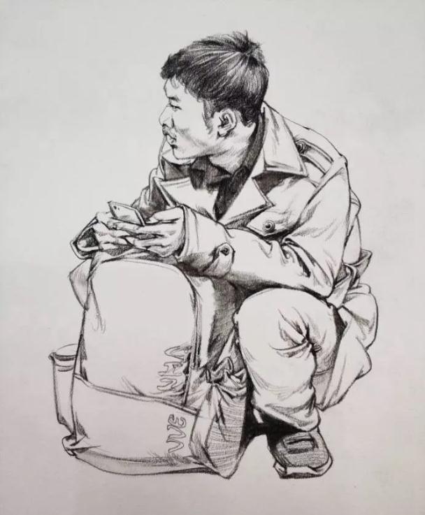 美术速写人物怎么画?单人,双人,多人,这里都有!