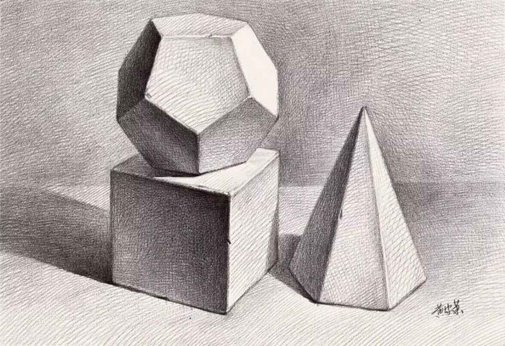 几何体素描不理解,北京美术培训画室教程教你画!