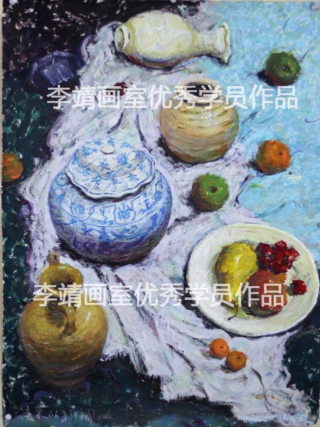 北京李靖美术培训画室色彩静物19