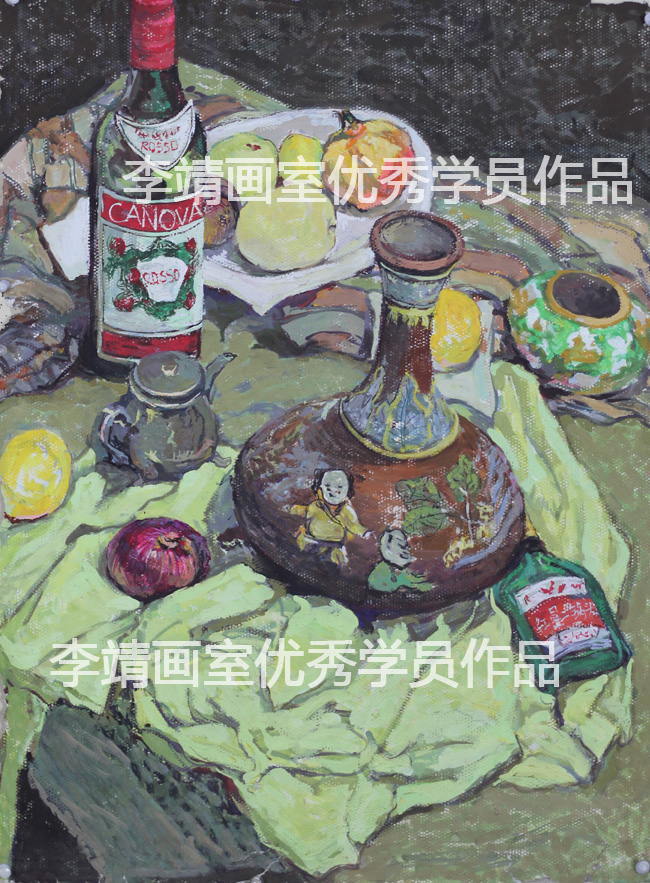 北京李靖美术培训画室色彩静物16