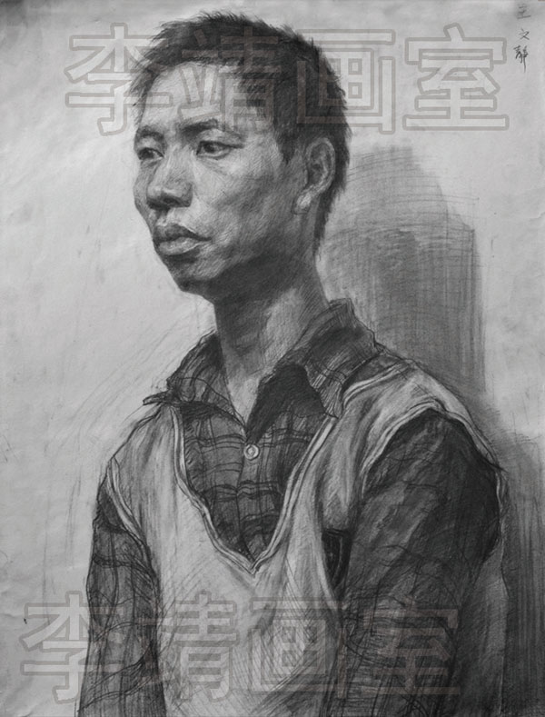 北京李靖画室优秀美术素描作品15
