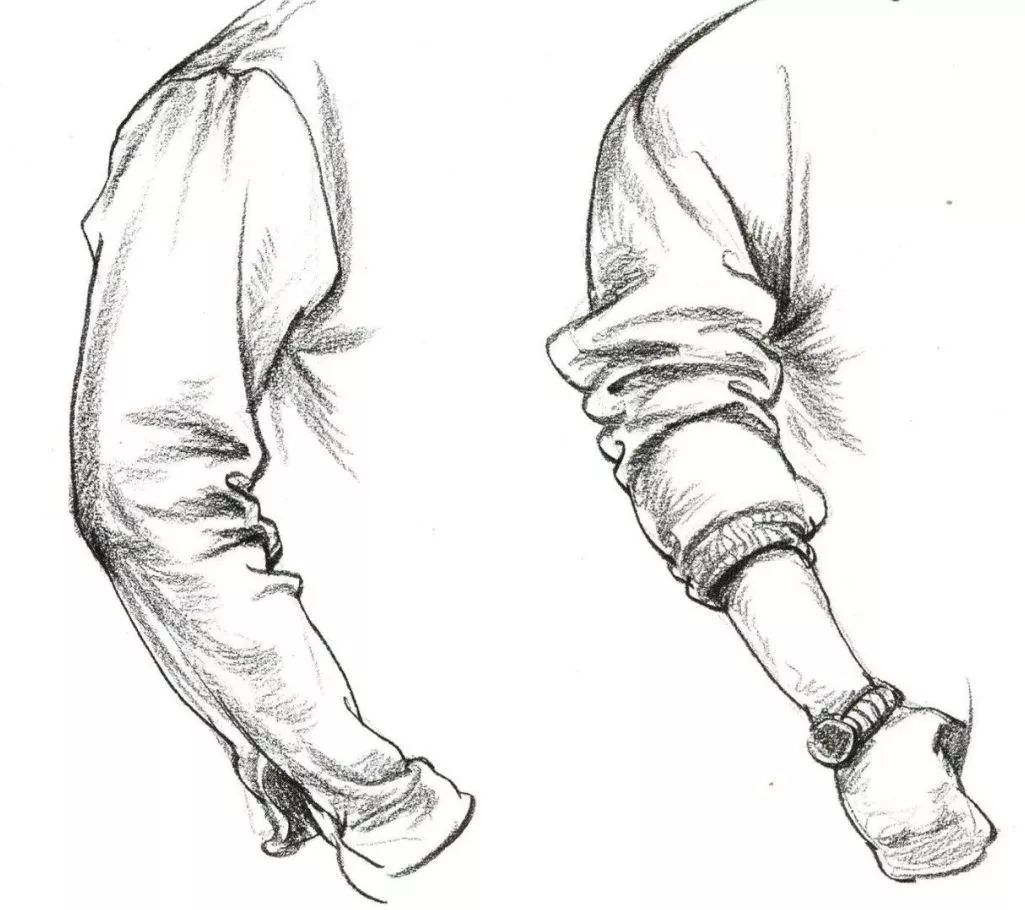 北京李美|速写局部刻画之衣褶