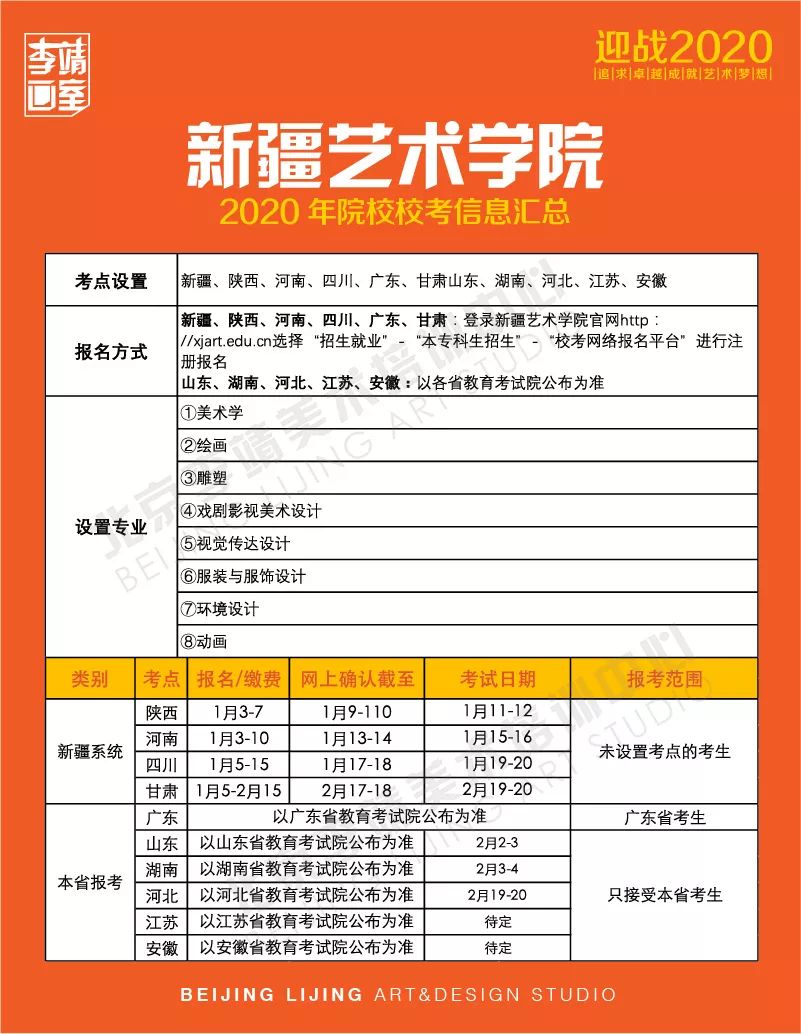 2020年院校校考信息汇总来了！,北京美术高考       15