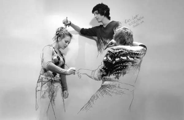 北京画室3D绘画作品，人物肖像3D素描