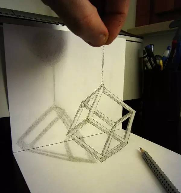 北京画室3D绘画作品，3D盒子