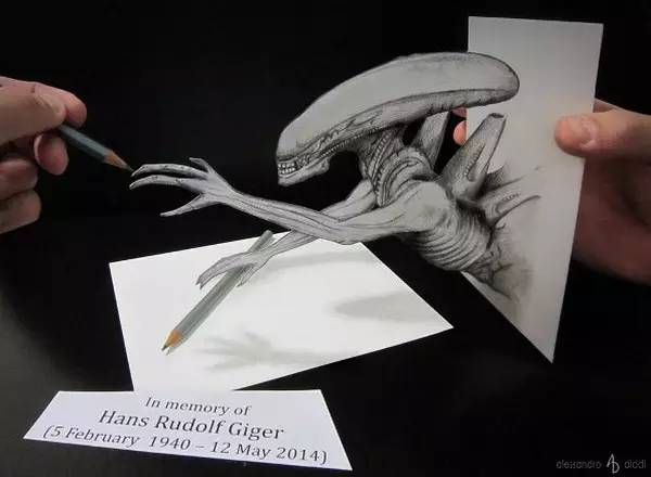 北京画室3D绘画作品，3D外星人