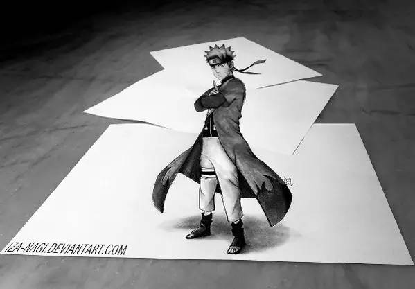 北京画室3D绘画作品，3D火影