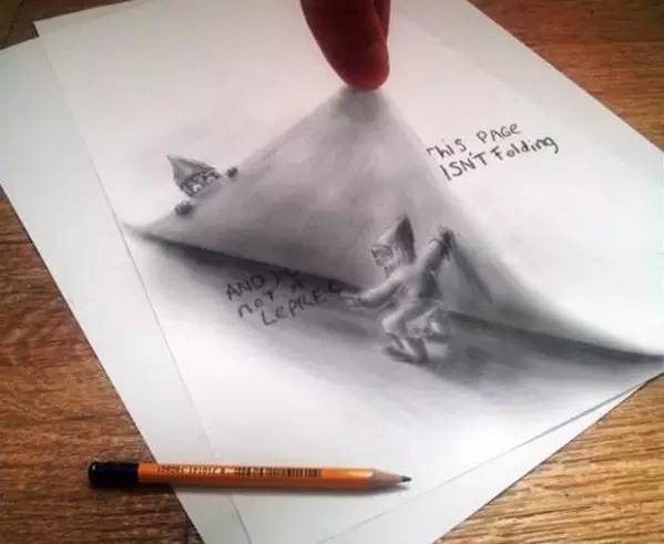 北京画室3D绘画作品，3D小纸人