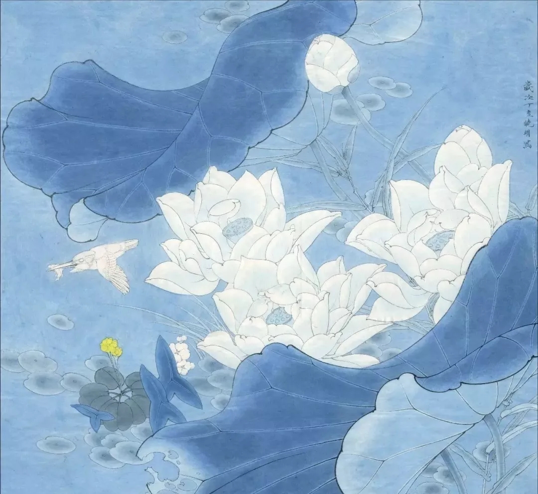 工笔莲花的绘画着色步骤,北京画室,北京美术培训画室    20