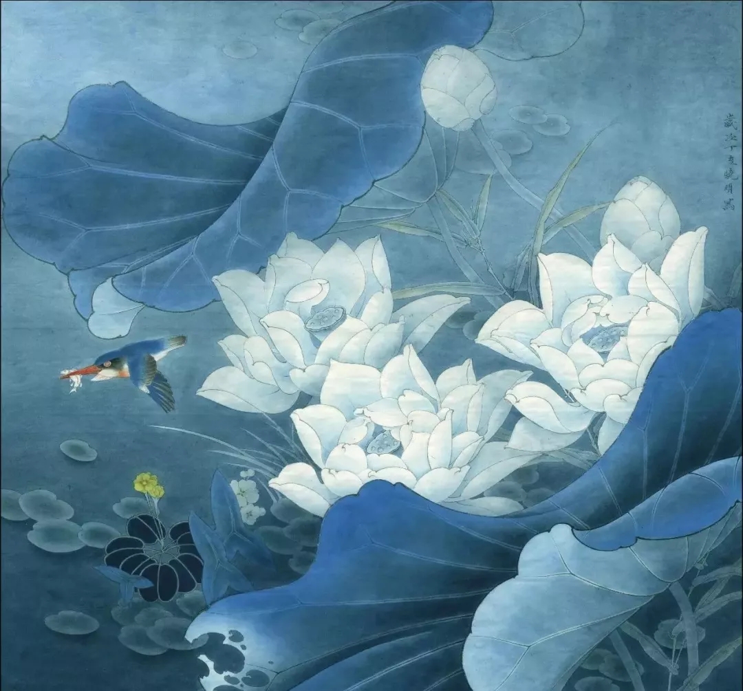 工笔莲花的绘画着色步骤,北京画室,北京美术培训画室    18