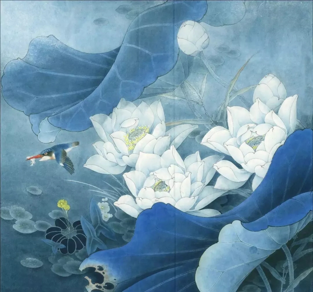 工笔莲花的绘画着色步骤,北京画室,北京美术培训画室    17