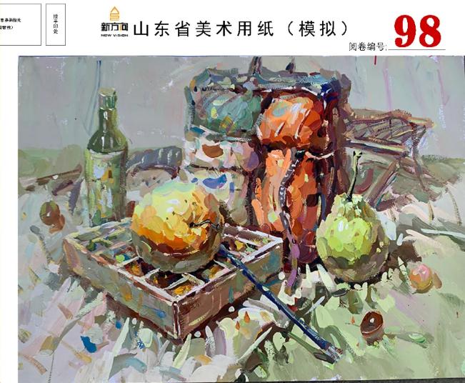 北京画室给你分享山东美术基础教学质量检测高分卷,05