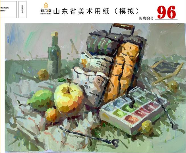 北京画室给你分享山东美术基础教学质量检测高分卷,18