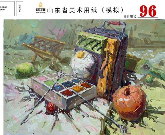 北京画室给你分享山东美术基础教学质量检测高分卷,19