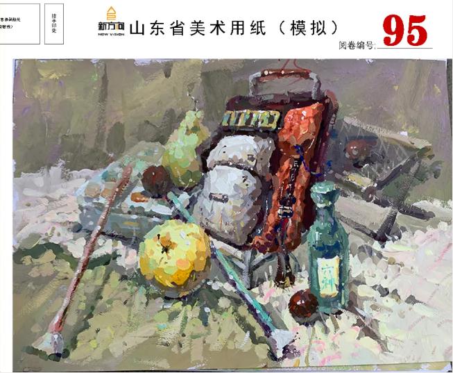 北京画室给你分享山东美术基础教学质量检测高分卷,20