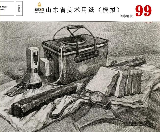 北京画室给你分享山东美术基础教学质量检测高分卷,24