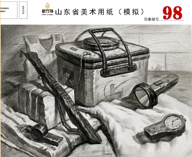 北京画室给你分享山东美术基础教学质量检测高分卷,28