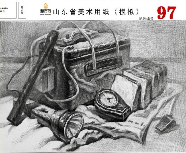 北京画室给你分享山东美术基础教学质量检测高分卷,37