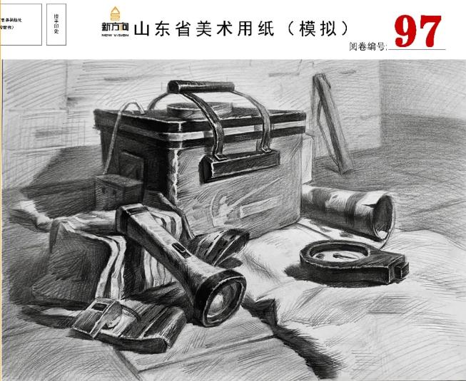 北京画室给你分享山东美术基础教学质量检测高分卷,40