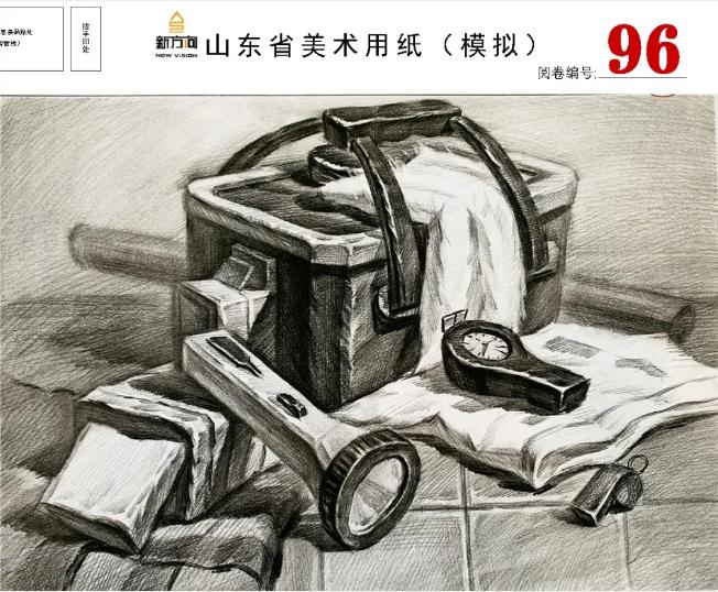 北京画室给你分享山东美术基础教学质量检测高分卷,45