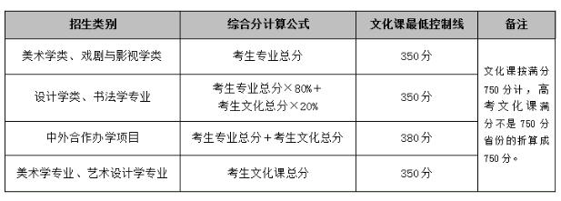 鲁迅美术学院2021年校考公告，以联考成绩作为初选标准,07