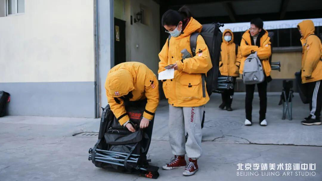 国美初试现场记录 | 北京画室橙色军团，为梦想而战，国美初试势在必得！